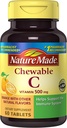 Nature Made Chewable C-vitamin 500 mg tabletter, 60 greve til at hjælpe med at understøtte immunsystemet (pakke med 3)