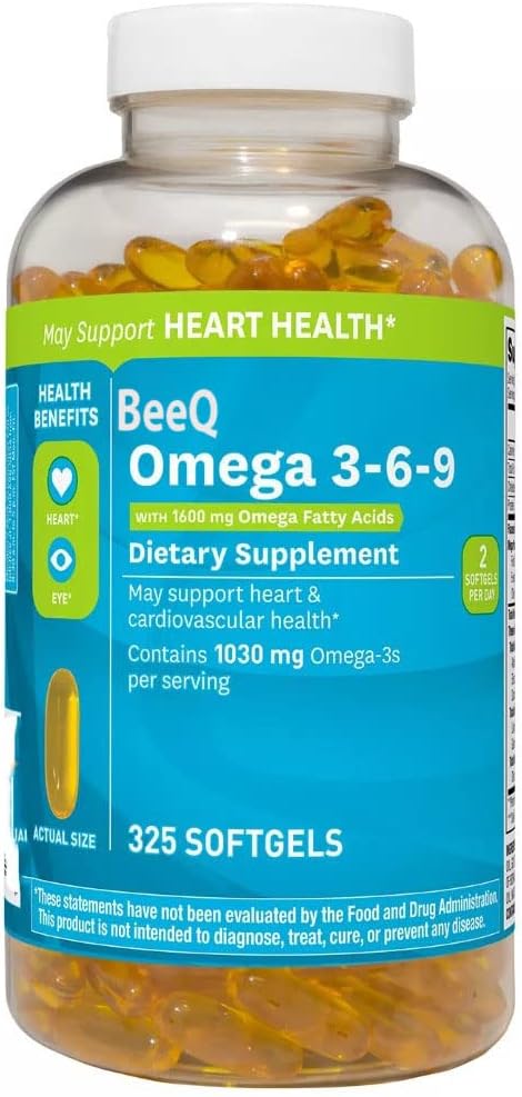 Omega 3-6- 9 Kosttilskud (325 ct.) Kan understøtte hjerte & kardiovaskulær sundhed * Kan fremme øje sundhed