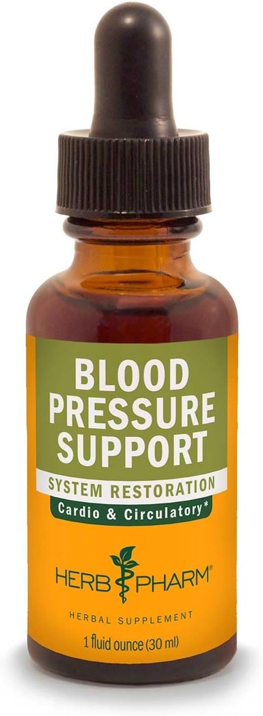 Herb Pharm Blood Pressure Support Liquid Formel for cardiovaskulære og kredsløbssystemer - 1 Ounce (FLINDEN01)