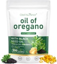 Oil of Oregano Softgels,300 Count, 4-in-1 Oil of Oregano with Black Seed Oil, Vitamin D3 & Elderberry for Immune Health, Oregano Oil Capsules Organic, High Carvacrol & Thymoquinone, Non-GMO