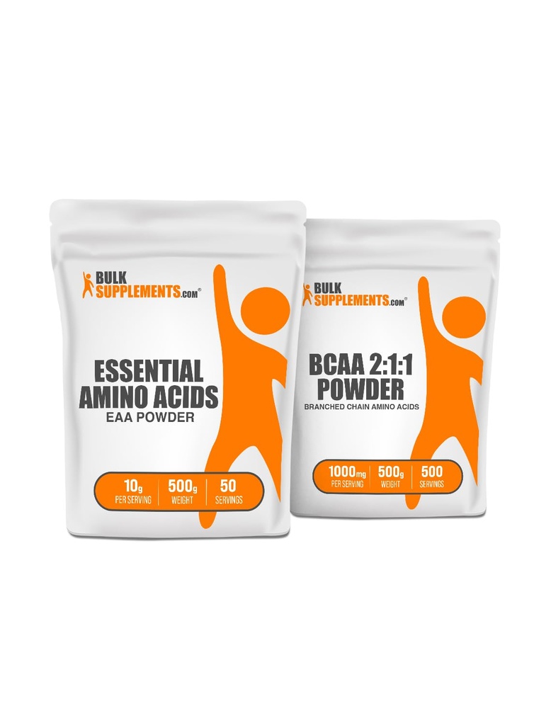 BulkSupplements EAA Powder 500g + BCAA 2: 1: 1 500g Bundle