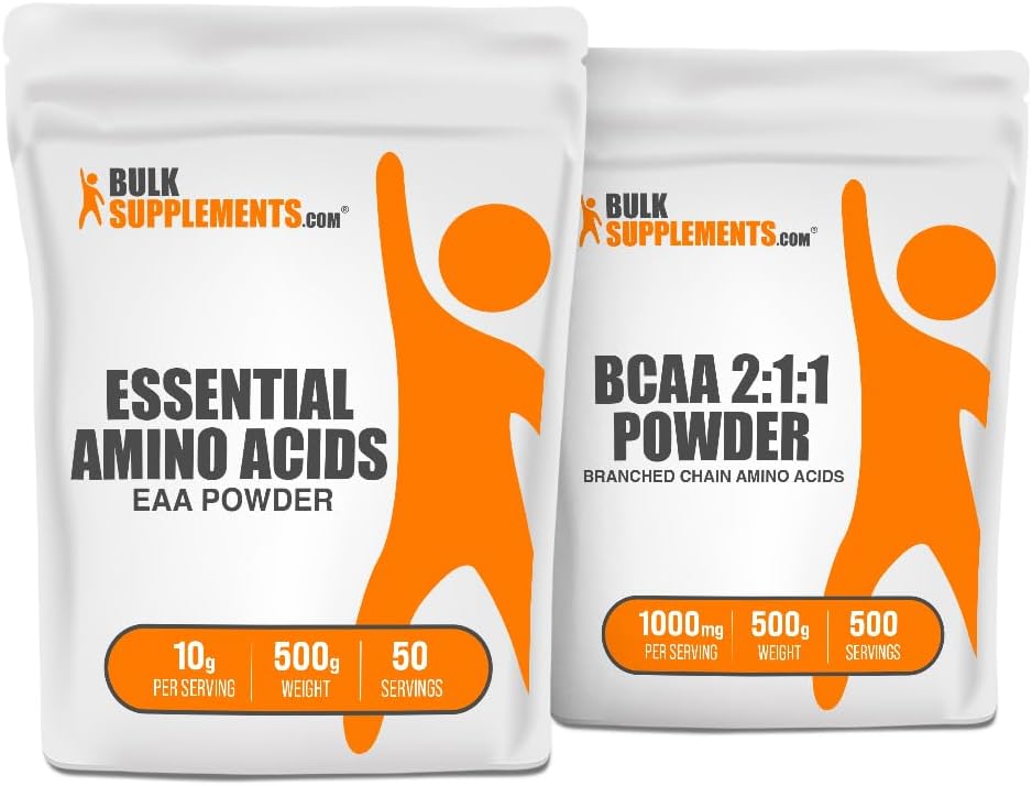 BulkSupplements EAA Powder 500g + BCAA 2: 1: 1 500g Bundle