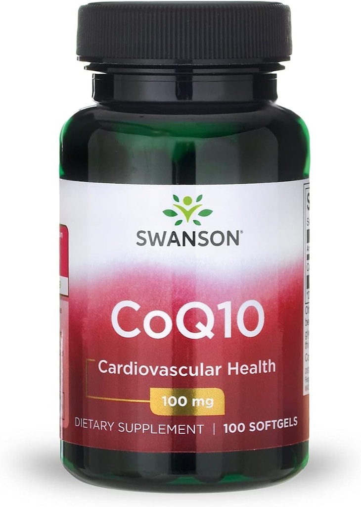 Swanson CoQ10 - Energy Antioxidant Support - Coenzym Q10 Supplement - (100 Softgel, 100 mg hver)