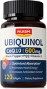 CoQ10 600 mg Softgel, Ubiquinol Q10 Coenzym Supplement, Coq 10 600 mg Vitamin Maksimal Absorption, Antioxidant Support for Heart Health & Energy