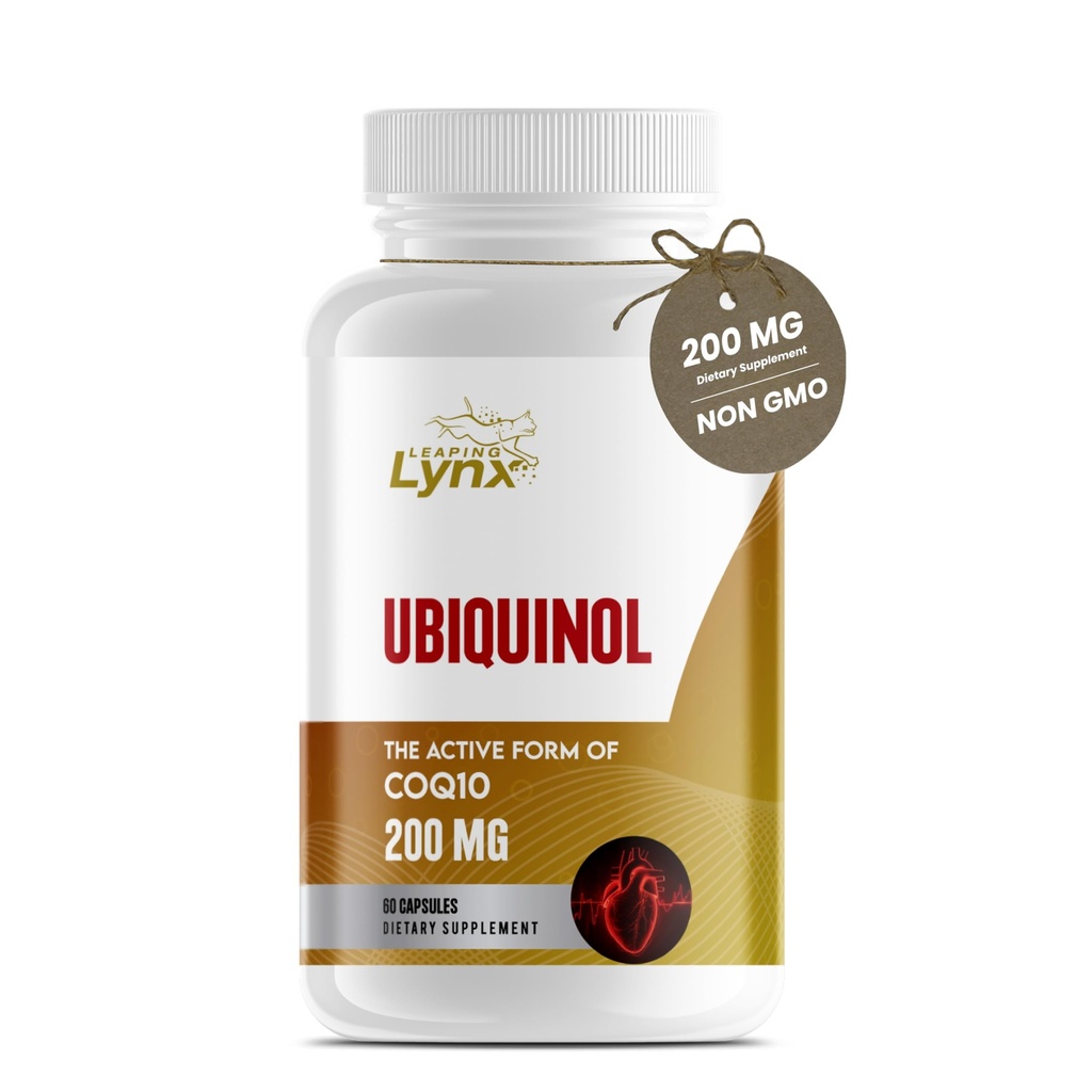 Ubiquinol CoQ10 200mg - High Absorption Active Coenzym Q10 Supplement for Heart Health, Energy & Cellular Vitality