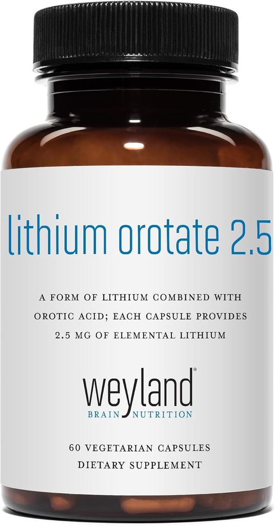 Lithium Oroter 2, 5 mg (1 flaske), 60 vegetariske kapsler