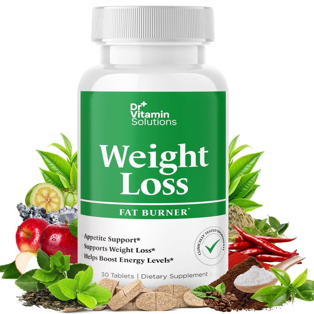 Fedtforbrænder til kvinder & mænd, vægttab & appetite suppressant kost piller, termogen metabolisme Booster med grøn te, Garcinia Cambogia, Chrom - Natural, non-GMO - 30 Day Supply, Dr Vitamin