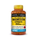 Mason Natural Magnesium Citrate 250 mg, Fast Absorption Softels, 30 dages forsyning