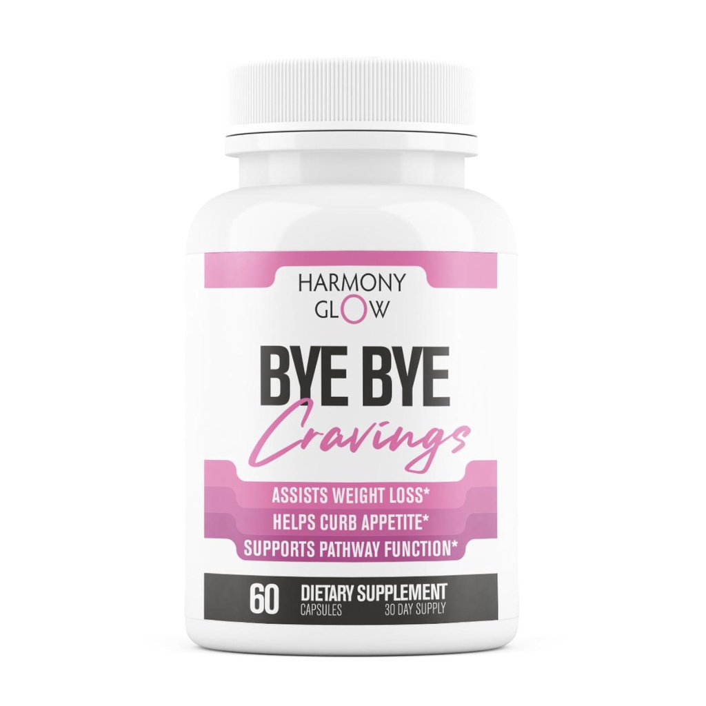 ByeBye Cravings Appetite Suppressant - Understøtter GLP-1 Pathway Funktion, Vægttab piller til kvinder & Fat Burner + Appetite Suppressant Medical 124; 3. part testet supplement - 60 kapsler til tabe vægt