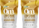 Om Organic Mushroom Superfood Powder, Lions Mane, 3.5 Ounce (50 Servere) (Тwo Рack)