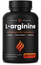 NutraChamps L- Arginin Supplement 1000mg + L- Citrullin 250 mg & Beet Root - Nitrooxide Booster for Heart Health, Energy & Stamina - Ekstra styrke Aminosyrekompleks - 120 Vegankapsler