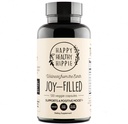 Joy- Filled Mood Support - 7 Herb Complex w / St. Johns Worts (120 Ct) - 124; Stress Relief Supplement med Rhodiola Rosea, Eleuthero - 124; Hjælper med at berolige sindet & Kroppen; 124; 100% Plantbased Happy Pills