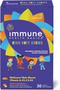 Kids Soft Chews med Wellmune ® - 124; Natural Beta Glucan- tillæg for immunforsvar & Daglig Wellness - 124; Allergen- Free & No Added Sugar - 124; Tutti- Frutti Flavor, 30 Soft Chews