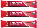 CLIF BLOKS - Energy Chews - Strawberry- Non- GMO - Plant Based Food - Fast Fuel til cykling og kørsel-workout Snack (2.1 Ounce Packet, 3 Greve)