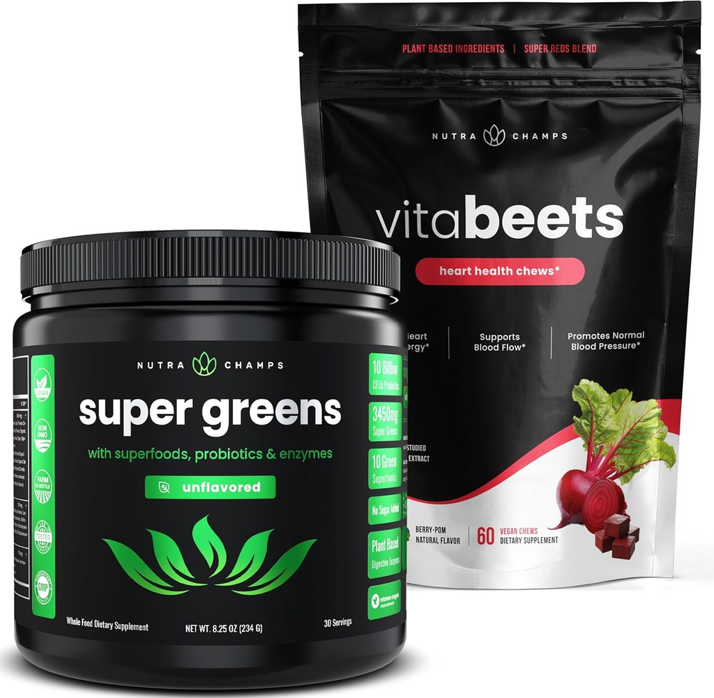 NutraChamps Super Green & Beet Chews Bundle