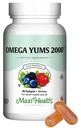 Maxi Health Fish Oil 2000mg - Omega 3 Supplement for Adults and Kids - Fruity Burst - Omega-3 Fish Oil Source of EPA/DHA Fatty Acids - Heart, Brain, Joint Health - Kosher Certified - 100 Softgels