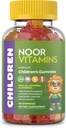 Halalvitaminer, Kids Vitamin, Kids Multivitamin Gummies Noor Vitamin: C-vitamin til børn, D3, og Zink til immunitet, B6 B12 til energi. Ikke-GMO, Halal Gummies - 90 Count Gummy Vitaminer til børn