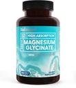 BioEmblem Magnesium Glycinate with Zinc - 300mg Chelated Magnesium Supplement - High Absorption Vegan Non-GMO 2-in-1 Complex - Immune Support, Muscles, Nerves - 90 Capsules