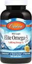 Carlson Elite Omega-3 Gems, Norwegian, 1, 600 mg Omega- 3s, Soft Gels, 180 Count