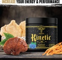 Ambrosia Kinetic Organic Preworkout, Mushroom Forbedret Natural Pre Workout Supplement, Nootrop Superfood Powder for Energy (Blå Hindbær)