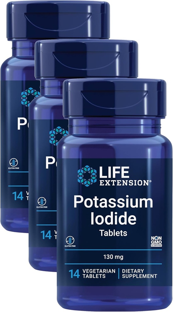 Life Extension Kalium Iodide 130mg 14 tabletter (pakning med 3)