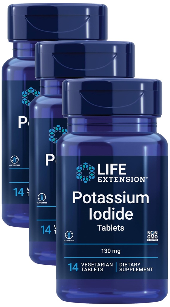 Life Extension Kalium Iodide 130mg 14 tabletter (pakning med 3)