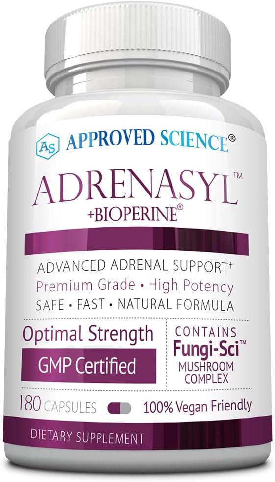 Godkendt videnskab Adrenasyl - Adrenal Gland Support - 180 Tæl - pakke med 1