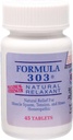 Dee CEE Labs Formel 303 Maximum Strength Tablets, 45 Tablets; All- Natural containing Magnesium for Sore Muscles, Passion Flower, og Valerian Root