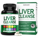 Leverrengøring Detox & Reparation (27 i 1 Formel - Mælk Thistle, Mælkebøtte Root, Gurkemeje, Artichoke Extract & Mere) - Detox Rengøring supplement, Leverstøtte til voksne, Vegan - 60 kapsler