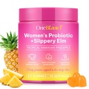 Feminin Probiotika Gummier, Vaginal Kvinder Probiotika, Feminin Balance pH Gummier for sund lugt, Forbedre immunforsvaret, Support Vaginal Sundhed, med Slippery Elm (60 Gummies)