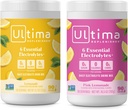 Ultima Replenisher Electrolyte Powder Drink Bundle - Sugar Free - Lemonade og Pink Lemonade, 90 Servings-Hydration Powder - 6 Key Electrolytes and Trace Minerals - Keto Friendly, Non- GMO