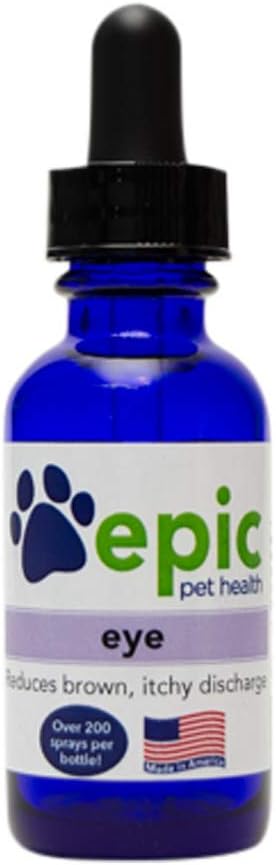 Eye - All Natural Liquid Supplement for Forbedret Eye Health - Reducerer Brown Decharge - for bedste resultater Mist Over hoved og sætte i mad & vand - Lavet i USA (Dropper, 1 Ounce)