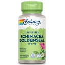SOLARAY Echinacea Goldenseal - Kraftfuld Blend of Two Herbal Supplements for Wellness Support - 250 mg Ea Echinacea Root og Goldenseal Root - Ikke GMO, Vegan, Gluten Free, 60- Day Garanti, 100 Servere