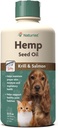 NaturVet Hamp Seed Oil Krill and Salmon, 32 oz. Flydende, Lavet i USA