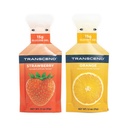 Transcend Foods Strawberry + Orange Gels (1.1 oz, Pack of 10) Fast- Actioning Carb Gel Strawberry and Orange Flavor - Koffein Free, Gluten Free