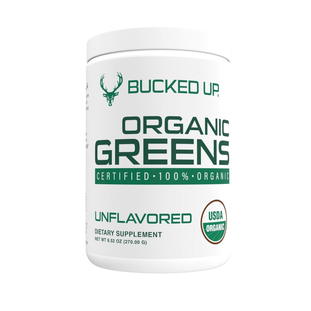 Greens Superfood Powder Unflavored Measures 124; 8 Mest essentielle blandet Grønne Measures 124; Certified 100% Organic Measures 124; Chlorella, Spinach, Kale, Spirulina, Alfalfa, Broccoli, Hvedegræs, & Barley Grass Measures 124; 30 SERV Measures 124; 9.52 OZ