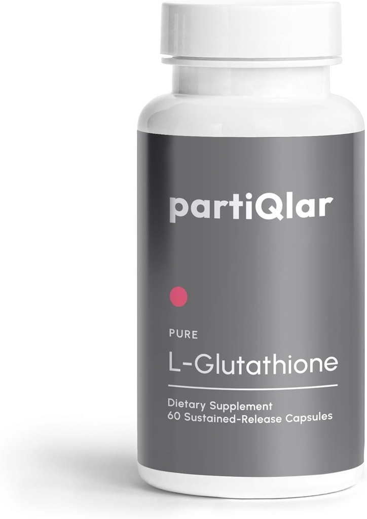 Pure L- Glutathione 500mg - Antioxidant Support & Detox Supplement - 2-Måneders Tilgang - Lavet i USA - Reduceret Glutathion Form - Vedvarende frigivelse 60 Kapsler