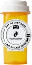 Dosering Time Tracker - Medicin Indtagelse Management - Medicin Organizer Reminder - AM / PM - Dosering Reminder i daglig og timeløn - Pill Tracker - Made in Texas (White)