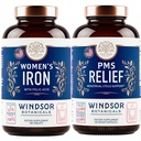 WINDSOR BOTANICALS Jerntilskud og PMS Relief Bundle for kvinder
