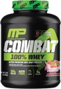 MusclePharm Combat 100% Whey Protein Powder, Strawberry Cream Flavor, Hurtig Inddrivelse & Muscle Gain med Whey Protein Isolate, High Protein Powder for kvinder & mænd, Gluten Free, 5 LB, 70 Servering
