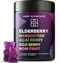 Antioxidant SuperStars - Elderberry Gummies med Mangosteen Memory 124; Acai Berry Memory 124; Goji Berry Memory 124; Noni Fruit Memory 124; Black Sambucus Elderberry Gummies Til børn og voksne Memory Support Memory 124; Vegan Memory 124; Non- GMO
