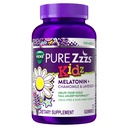 PURE Zzzs Kidz, Kids Melatonin Gummy, Søvnhjælp, Lav mængde Melatonin til børn, med kamille og lavendel, Melatonin 1 mg, Melatonin Gummies Kids, Berry Flavored, 72 Søvngumier