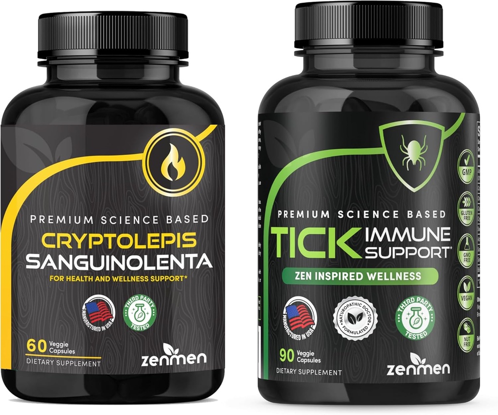 Zenmen immunforsvar Bundle: Tik immunforsvar og Cryptolepis Sanguinolenta kapsler