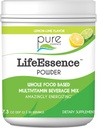 Pure Essence Labs LifeEssence Multivitamin Powder til mænd og kvinder, Natural Herbal Supplement med vitamin D3, B12, og biotin, Energizing hele fødevarer baseret pulver mix, 7,3 oz
