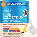 MAREE Colostrum Supplement - Bovin Colostrum pulver til kvinder & mænd til Gut Health - Græs Fed Colustrum immunforsvar supplement Gut Sundhed for kvinder med L Glutamin - Calostro Bovino Para Adultos