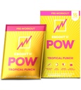 EBOOST POW Natural Pre Workout Powder - 15 Pakker, Tropical Punch - Preworkout Energy Booster Gym supplement drikke mix for mænd og kvinder - ydeevne, fælles mobilitetsstøtte - Gluten- fri