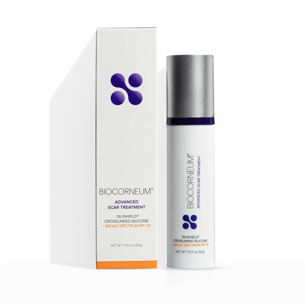 Biocorneum Advanced Scar Treatment with Silishield® & SPF 30 50g – Silicone Scar Gel for Scars - Surgeon Recommended for New & Old Scars – Silicone Scar Cream for Surgical Scars Suitable for Kids