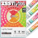 40 Sticks Low Sodium Sugar Free & 0 Calorie Electrolyte Hydration Packets, Lightly Sweet Electrolyte Powder Drink Mix, Liquid Daily IV Flavors | Lemon Orange Peach Grapefruit