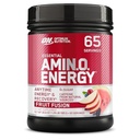 Optimum Nutrition Amino Energy - Pre Workout med grøn te, BCAA, Aminosyrer, Keto Friendly, Green Coffee Extract, Energy Powder - Fruit Fusion, 65 Servering (Packaging May Vary)