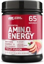 Optimum Nutrition Amino Energy - Pre Workout med grøn te, BCAA, Aminosyrer, Keto Friendly, Green Coffee Extract, Energy Powder - Fruit Fusion, 65 Servering (Packaging May Vary)